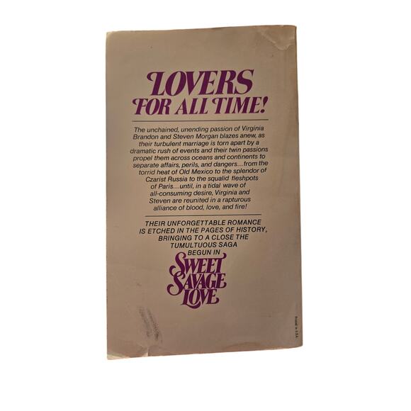 Rosemary Rogers DARK FIRES Vintage Erotic Historical Romance Vtg 0380004259 - Picture 7 of 7